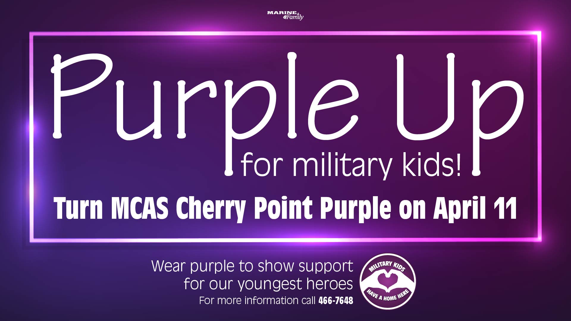 Purple Up for Military Kids