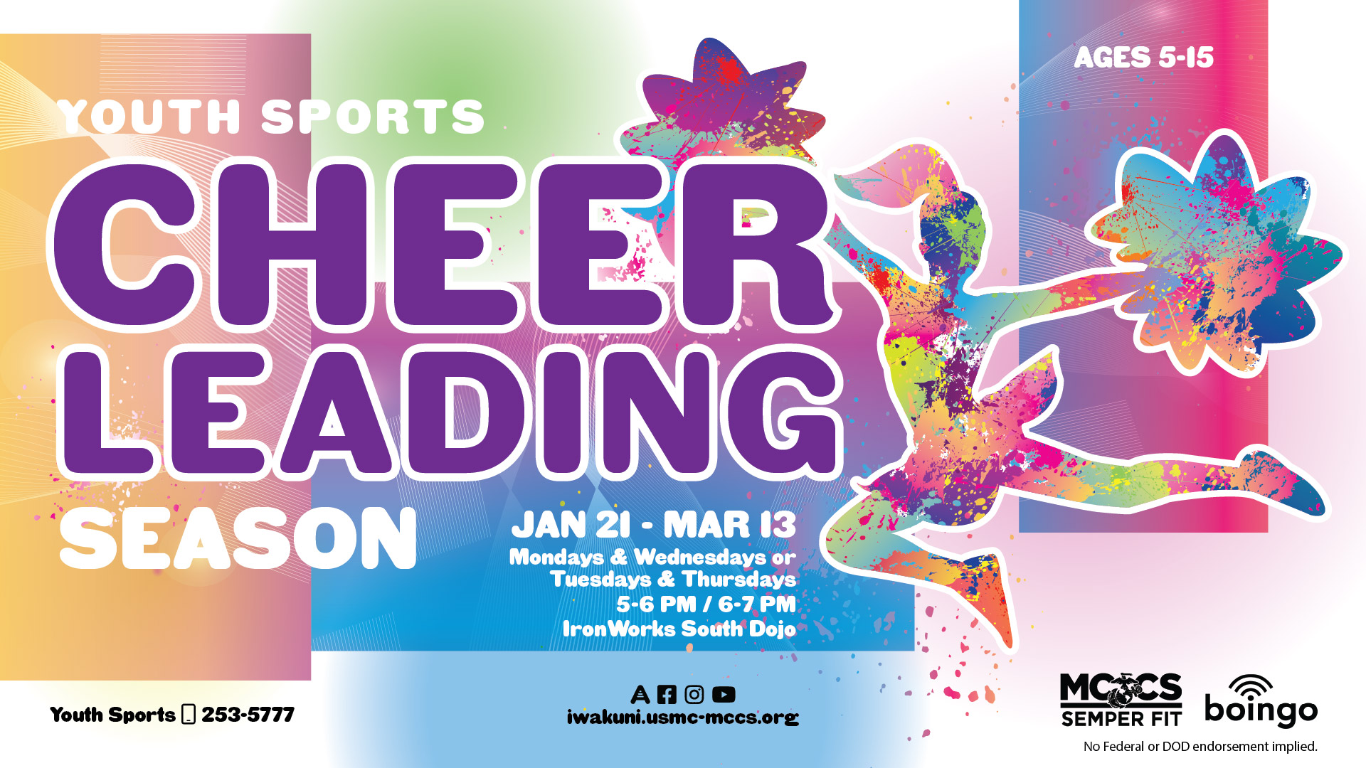 Youth Sports Cheerleading Season