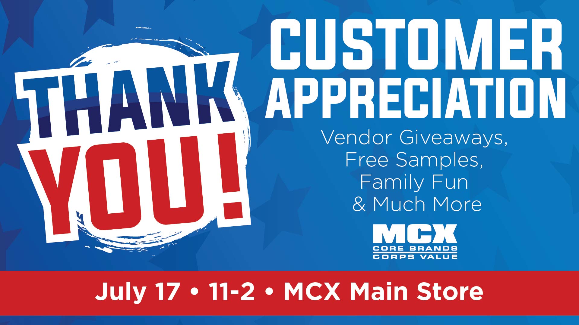 MCX Customer Appreciation
