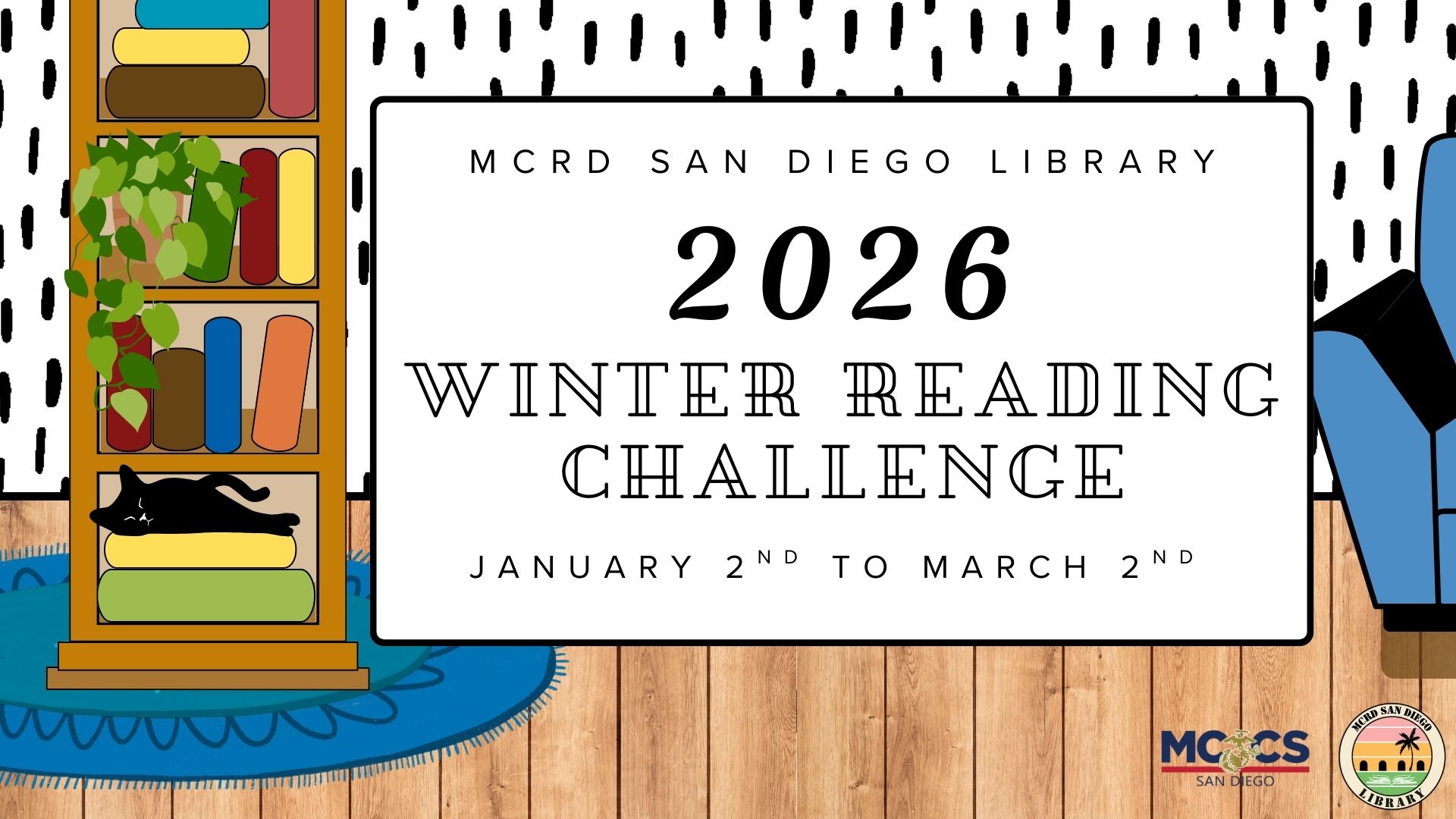 Winter Reading Challenge from January 2 to March 2