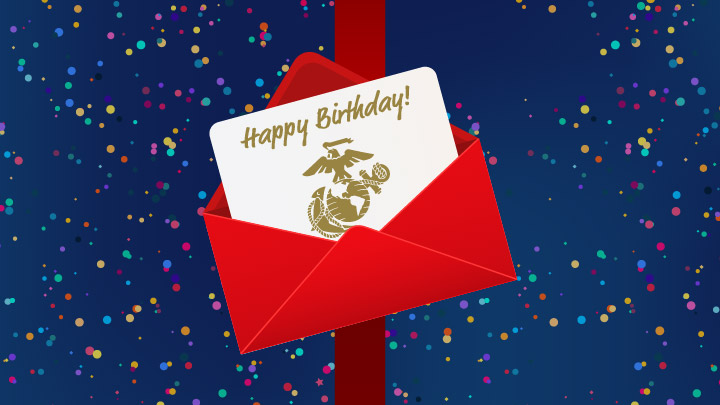 Marine Corps Birthday Cards
